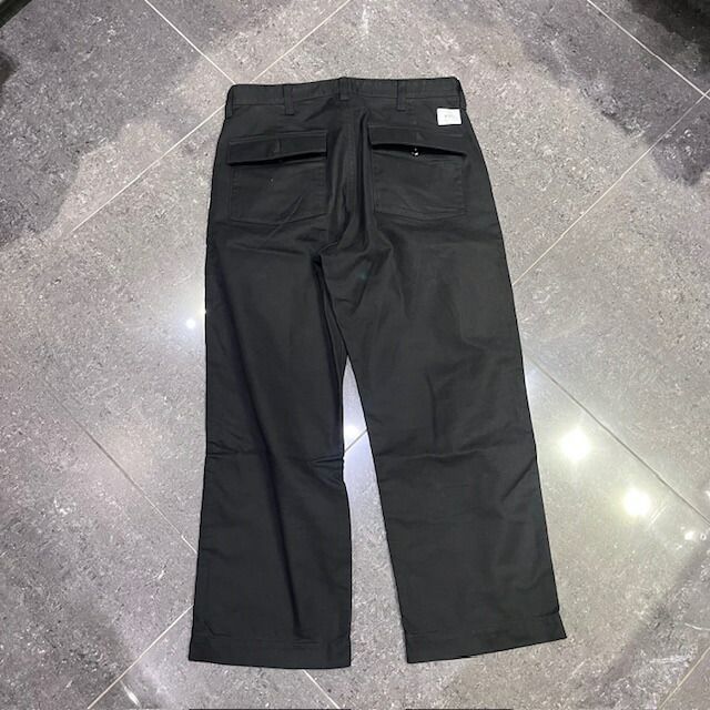 WTAPS ベイカーパンツ黒/WOD/TROUSERS/COTTON.SERGE WTAPS WOD/TROUSERS/COTTON.SERGE/ベイカーパンツ黒
