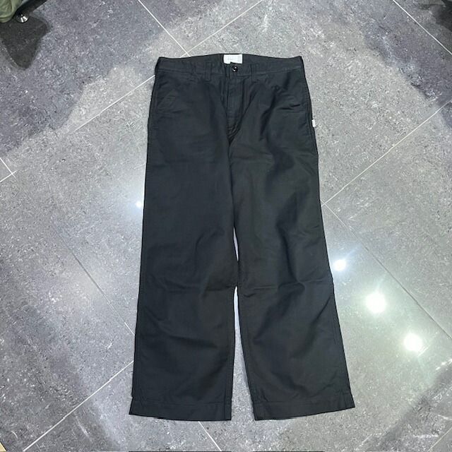 WTAPS 22aw WOD/TROUSERS/COTTON.SERGE SIZE-3 222WVDT-PTM01 ダブル