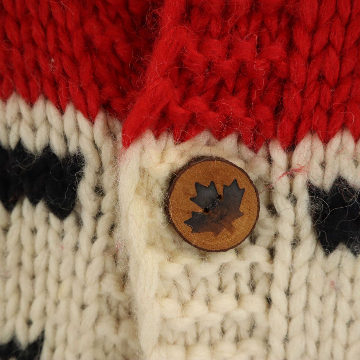 KANATA カナタ カナダ製 オオカミ ウルフ カウチンジャケット レッド