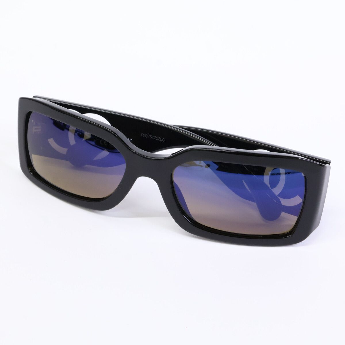 CHANEL シャネル 5526 A c 501 W 1 ココマーク レクタングルシェイプ 61 20 140