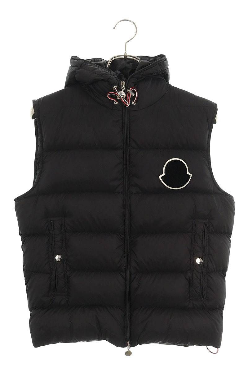 モンクレール 54543 LOBELIA フーデッドパデッドダウンベスト メンズ 2