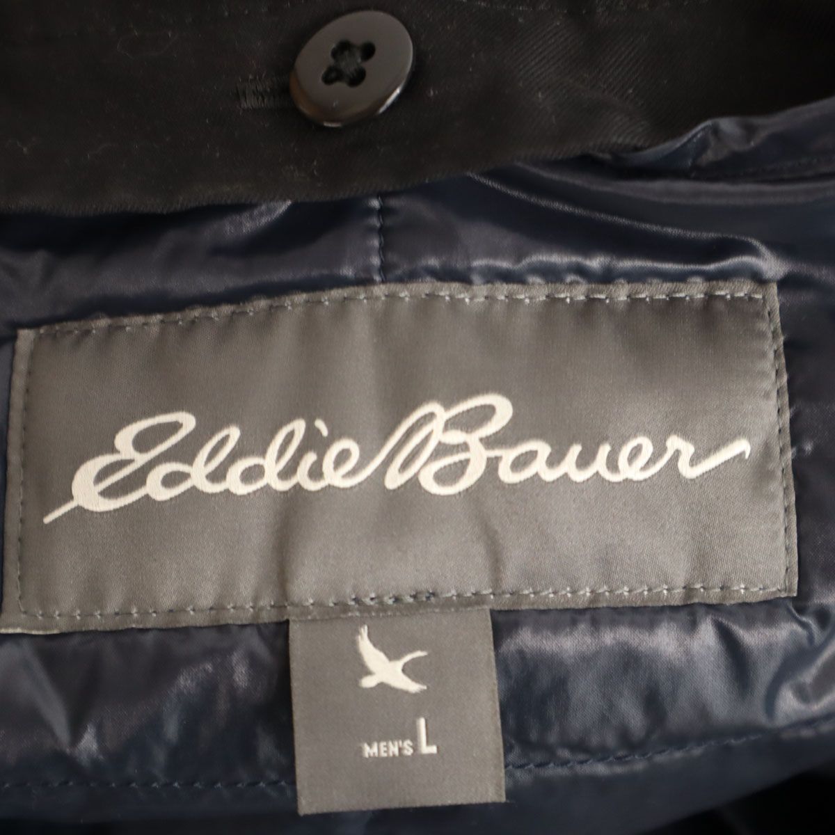 Eddie Bauer エディーバウアー チェスターコート L ブラック系
