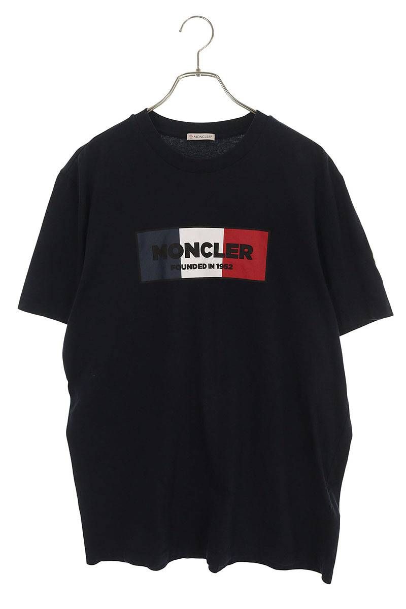 モンクレール SS RSHIRT C-SCOM-22-63927 トリコロールロゴTシャツ