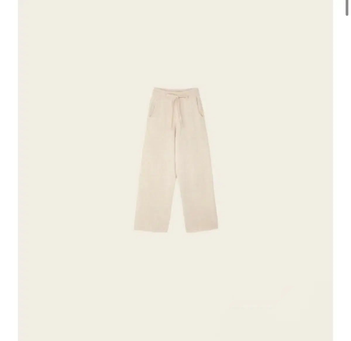 ルプレイン ニット パンツ ベージュ Long