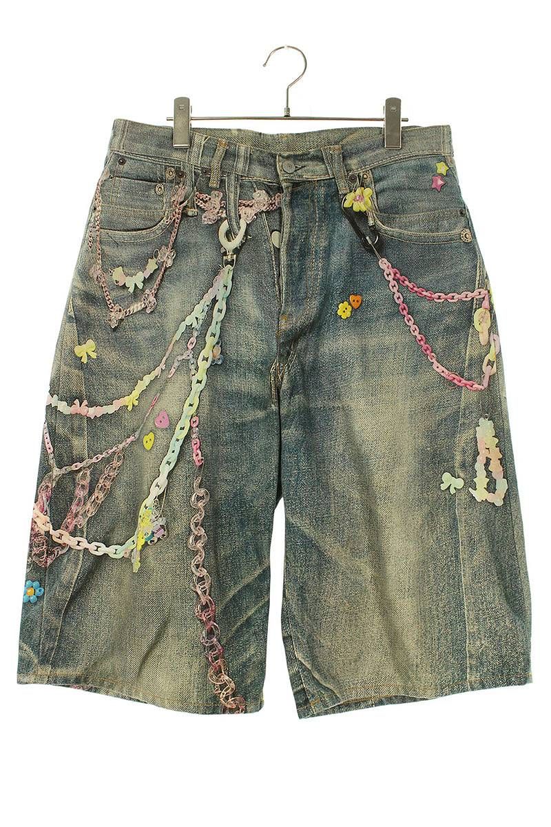 アクネストゥディオズ FN-MN- トロンプルイユルーズフィットデニムハーフパンツ メンズ 48