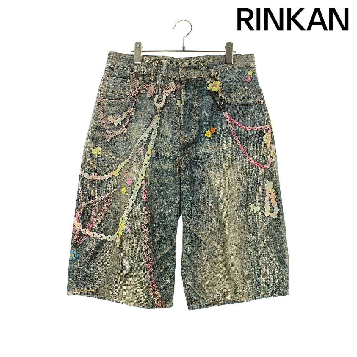 アクネストゥディオズ FN-MN- トロンプルイユルーズフィットデニムハーフパンツ メンズ 48