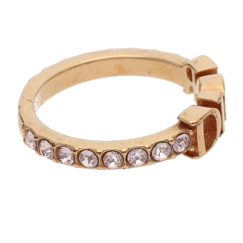 ディオール CDロゴラインストーンリング メンズ S/10号 - メルカリ