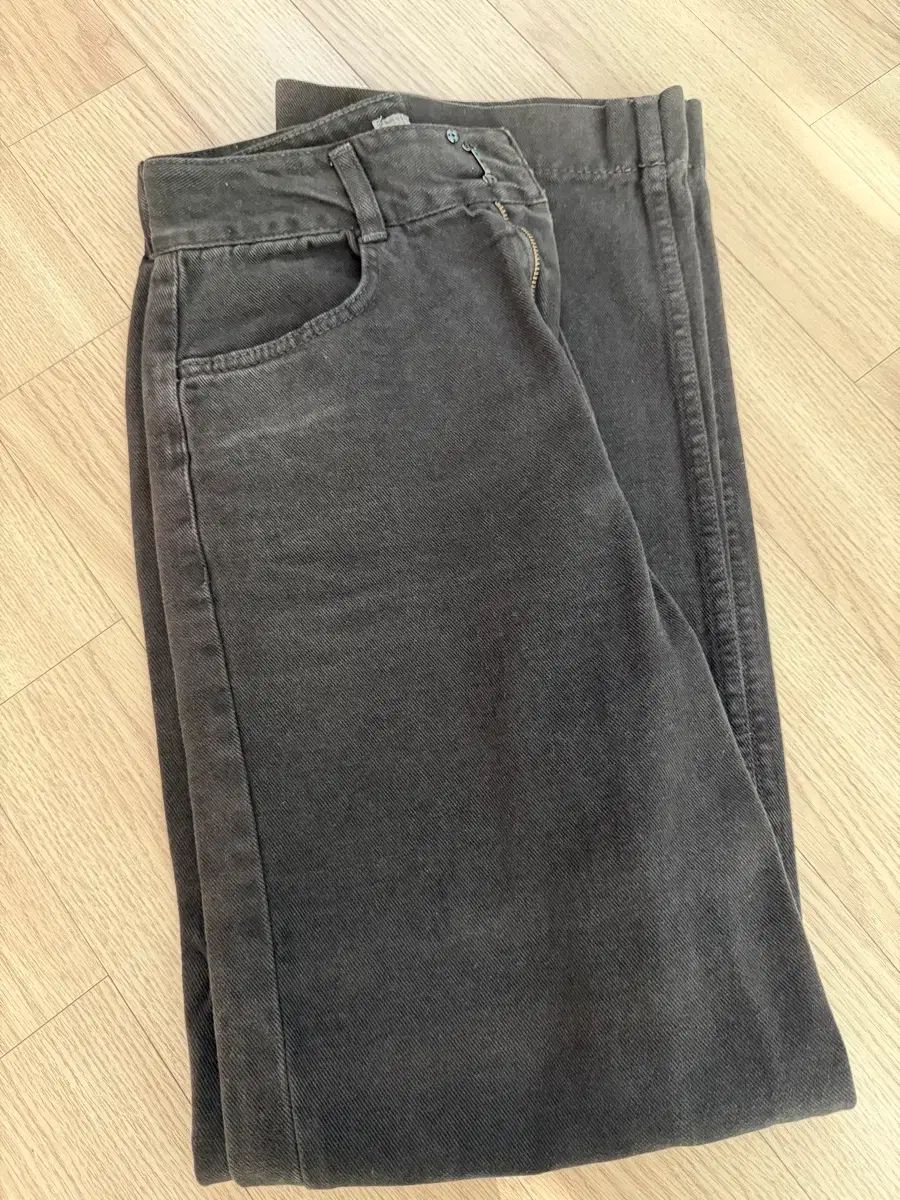 MOIA コットン ピーチ デニム ブラウン