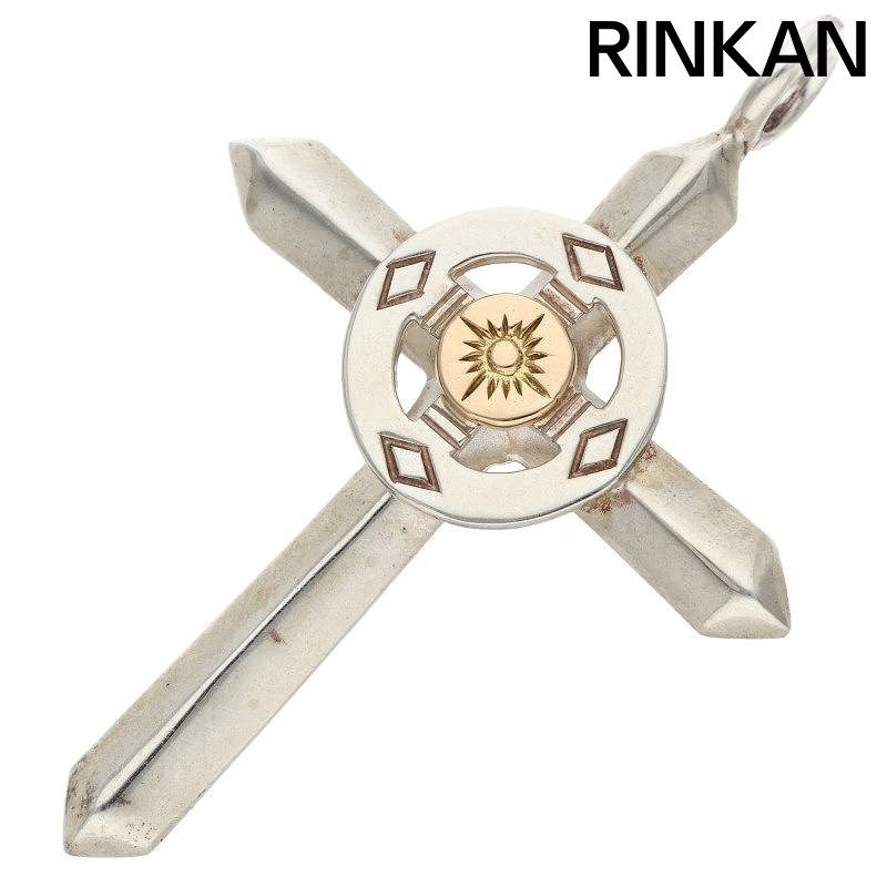 アリゾナフリーダム T-142a K18太陽神付きホイールクロスネックレス
