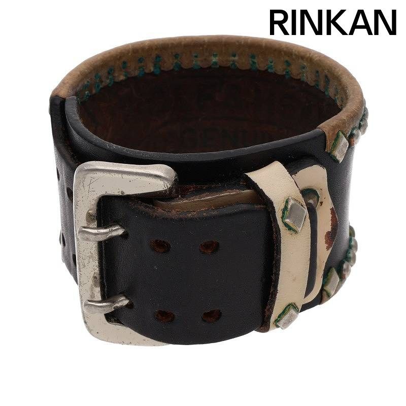 ウルフズヘッド　ブレスレット50ミリ ウルフズヘッド 50mm スタッズレザーブレスレット メンズ 50mm - メルカリ