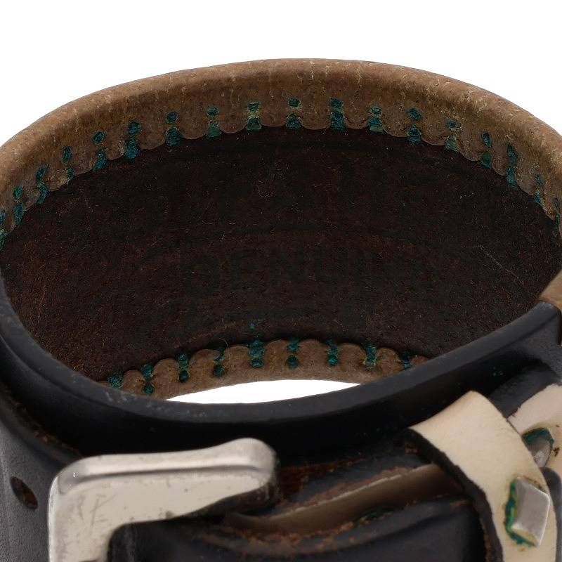 ウルフズヘッド 50mm スタッズレザーブレスレット メンズ 50mm - メルカリ