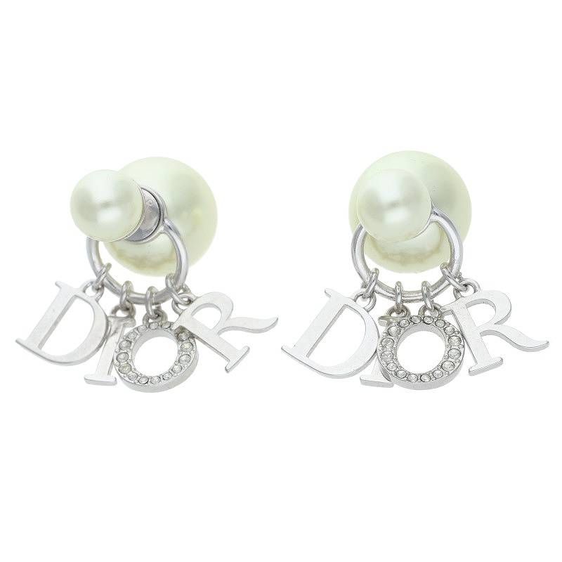 ディオール ロゴフェイクパールピアス メンズ
