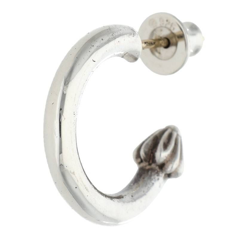 CH (クロムハーツ) HOOP PLAIN プレーン フープピアス シルバー Chrome Hearts クロムハーツ HOOP PLAIN プレーン フープピアス SV925