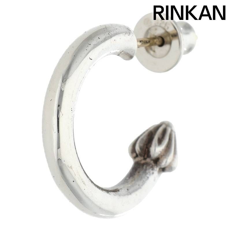 クロムハーツ HOOP PLAIN/プレーンフープ シルバーピアス メンズ