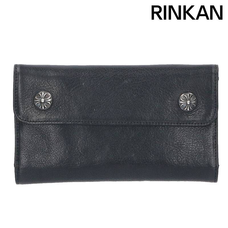 クロムハーツ WAVE CROSS BALL/ウェーブ クロスボールボタンレザー