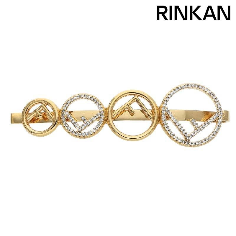 フェンディ エフイズフェンディ ラインストーンゴールドヘアピン メンズ