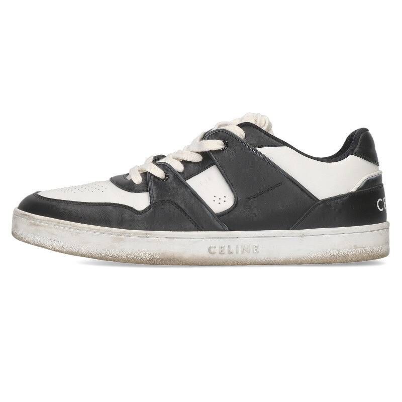セリーヌ CT-04 TRAINER LOW レースアップローカットレザースニーカー