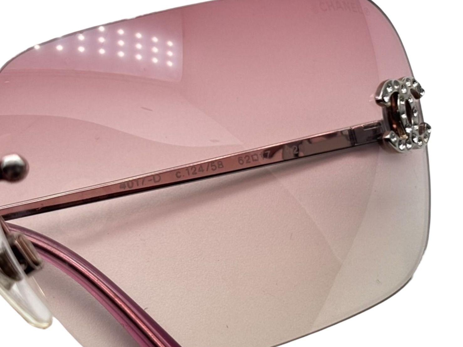 CHANEL シャネル リムレス サングラス 4017-D c.124/58 サイズ62◻︎17