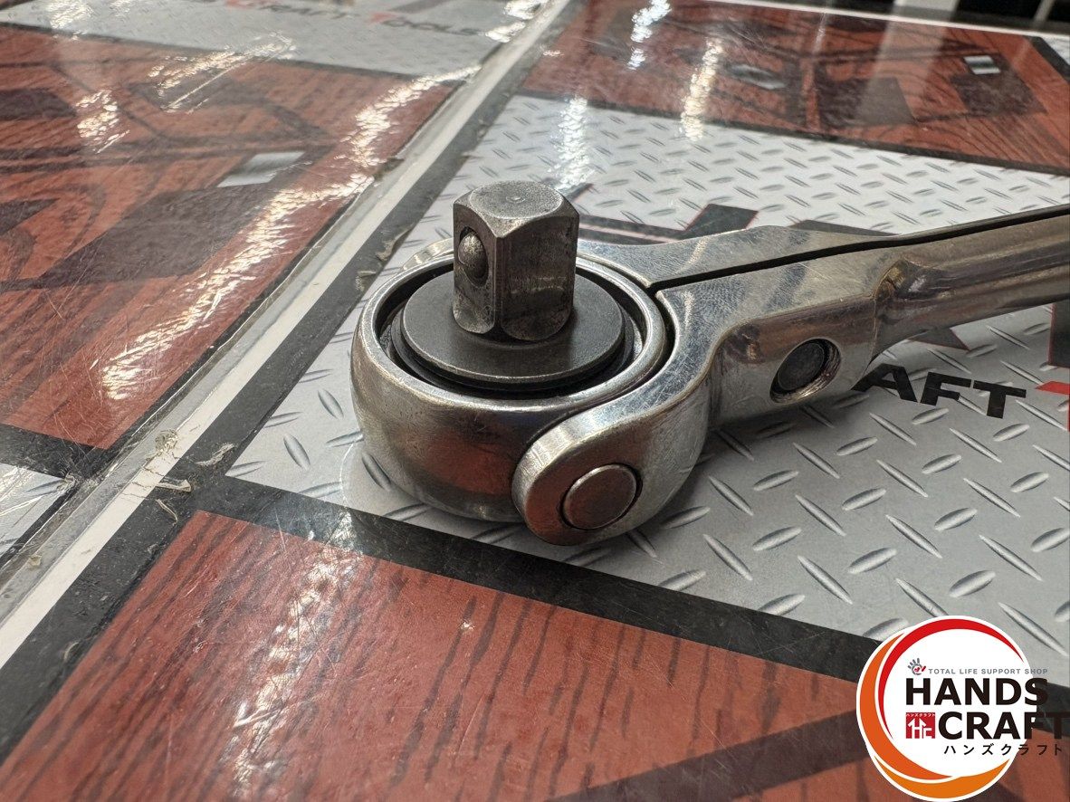 スナップオン FHNF 100 スイベルラチェット 3 8インチ 9.5 mm ハンズクラフ ラチェットハンドル スパナ レンチ ドライバー レンチ