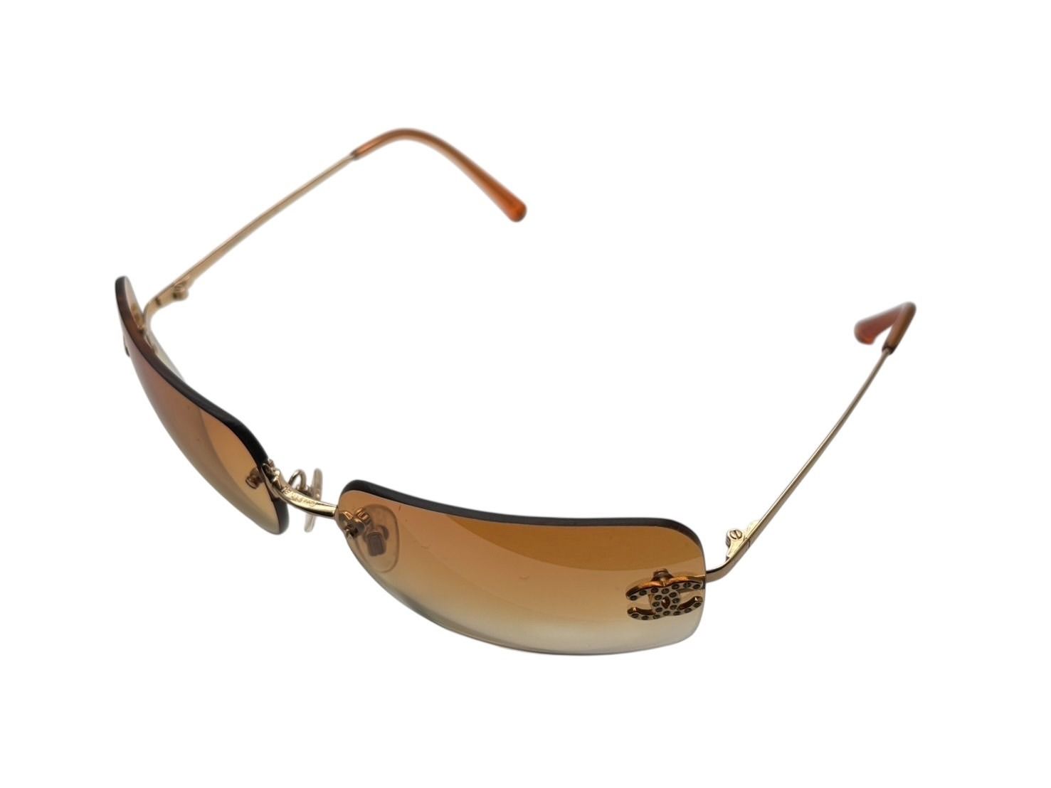 CHANEL シャネル リムレス サングラス 4017-D c.125/56 サイズ62◻︎17