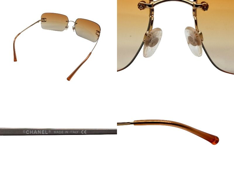 CHANEL シャネル リムレス サングラス 4017-D c.125/56 サイズ62◻︎17
