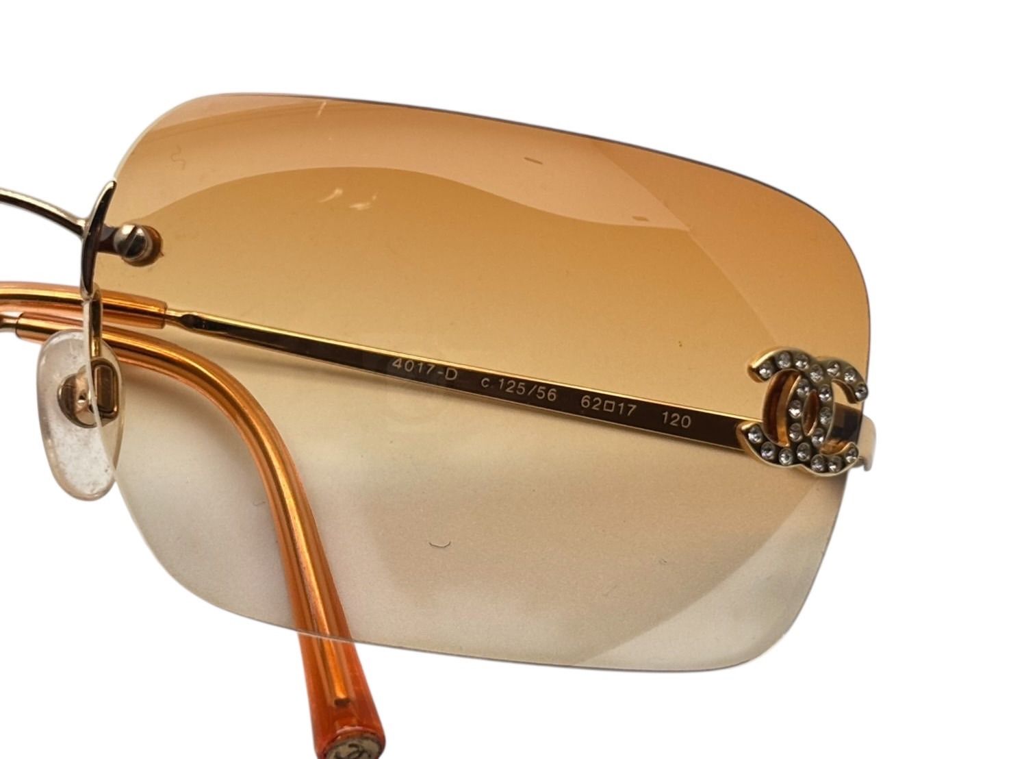 CHANEL シャネル リムレス サングラス 4017-D c.125/56 サイズ62◻︎17