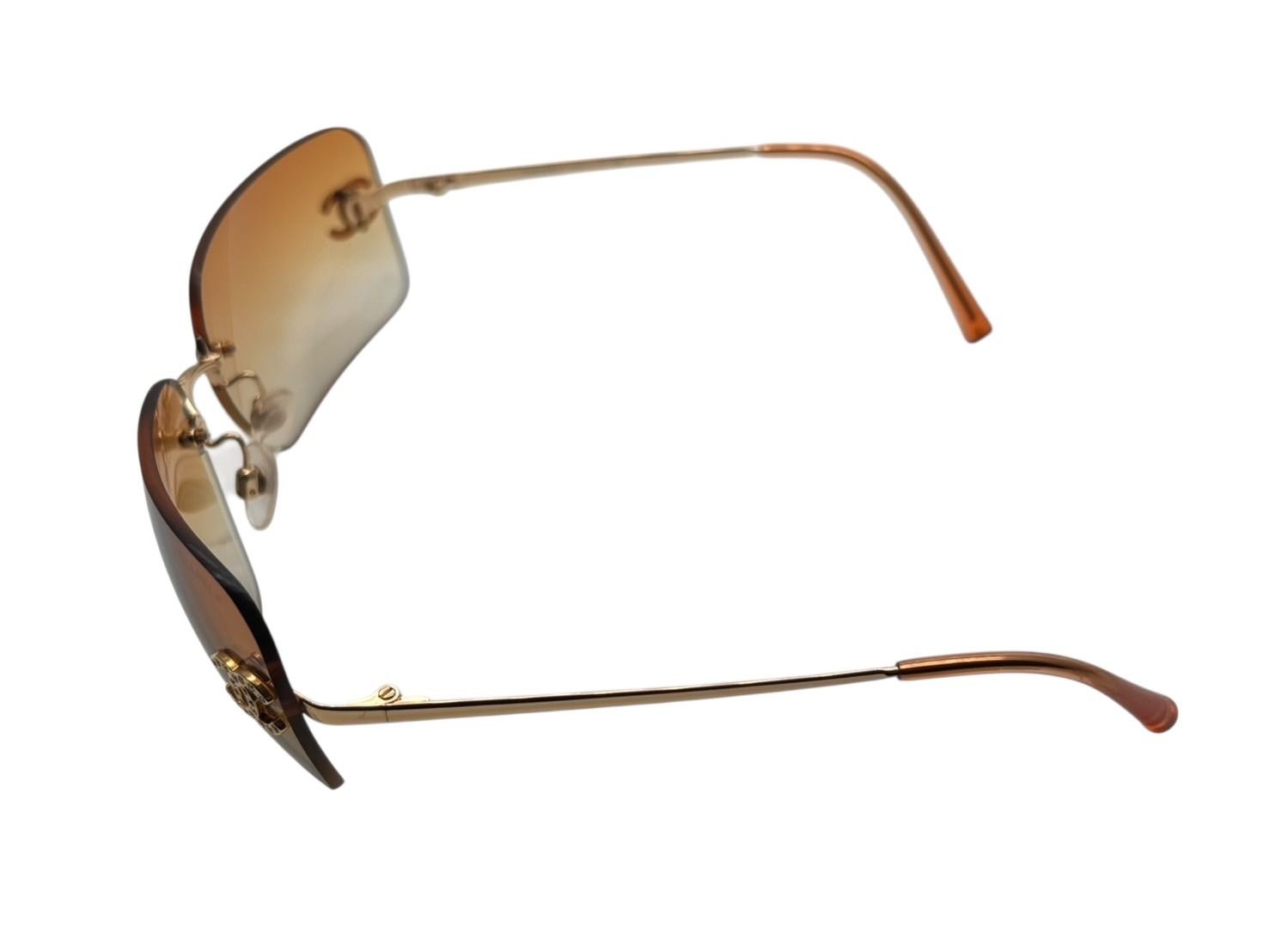 CHANEL シャネル リムレス サングラス 4017-D c.125/56 サイズ62◻︎17