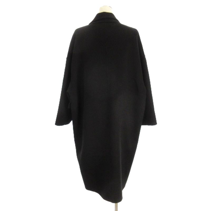 アンプーファム unpeu femme チェスターコート ウール ブラック F アンプーファム unpeu femme チェスターコート ロング ウール ブラック