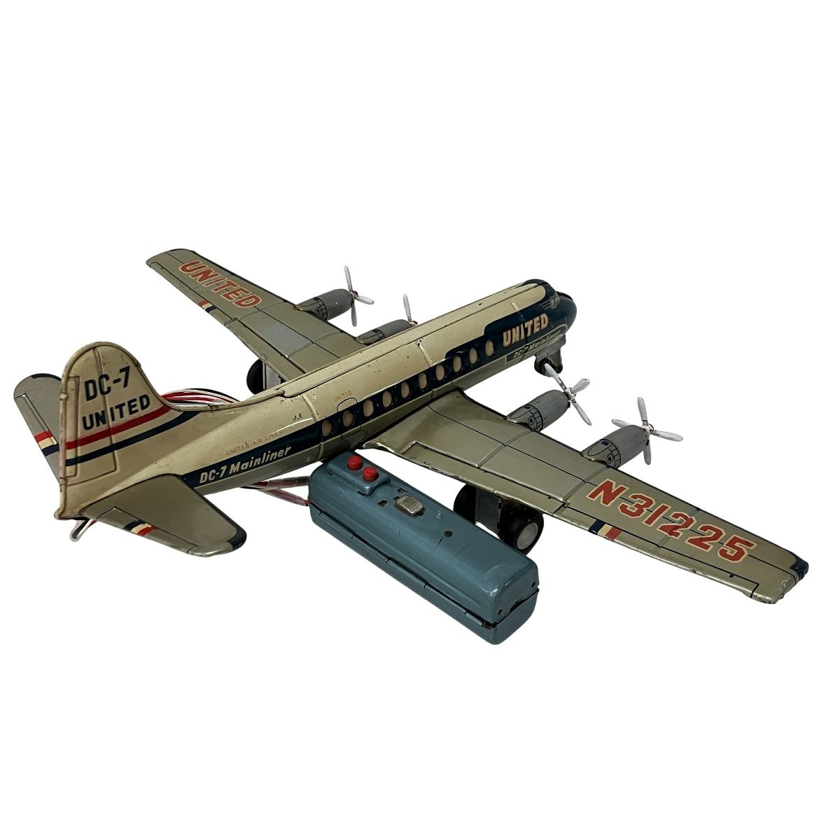 UNITED DC 7 飛行機モデル 大型 プロペラ機 玩具