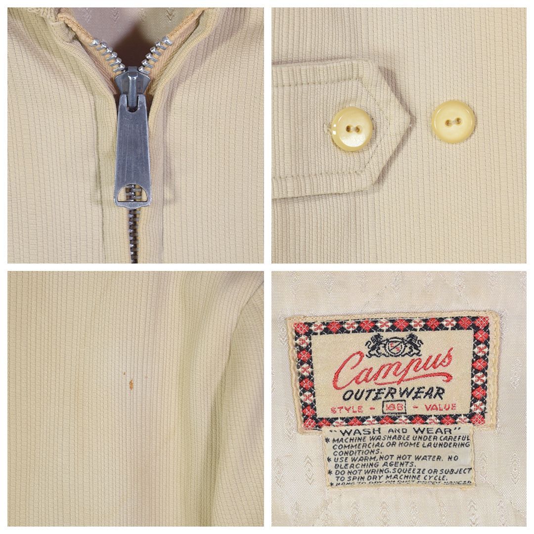 60s CAMPUS ヴィンテージ ファラオジャケット ラインリブ ファラオ
