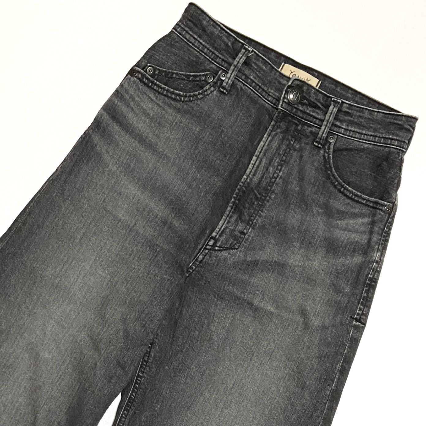 YANUK ヤヌーク カーブテーパード LAURA ローラ デニム カットオフ