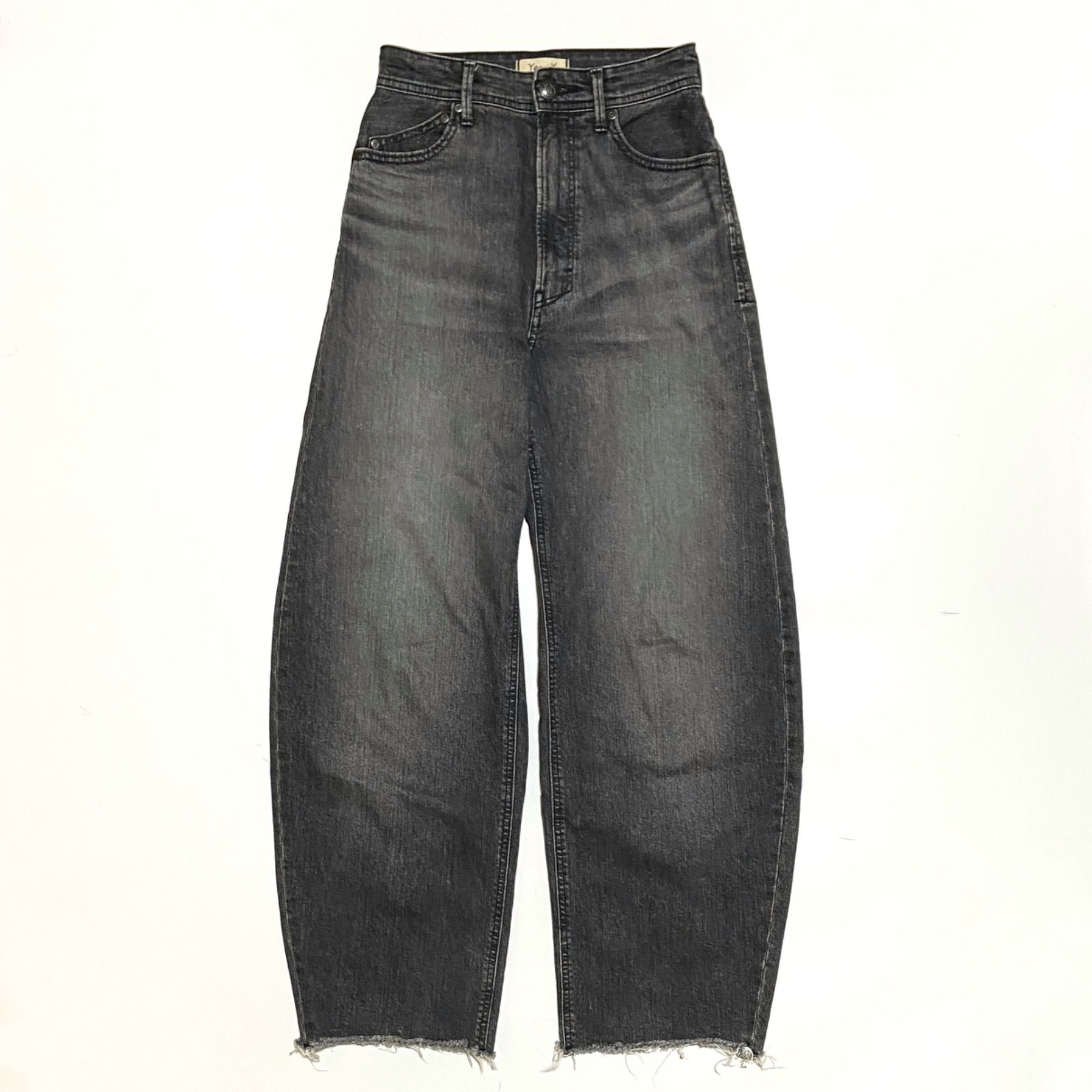 YANUK ヤヌーク カーブテーパード LAURA ローラ デニム カットオフ