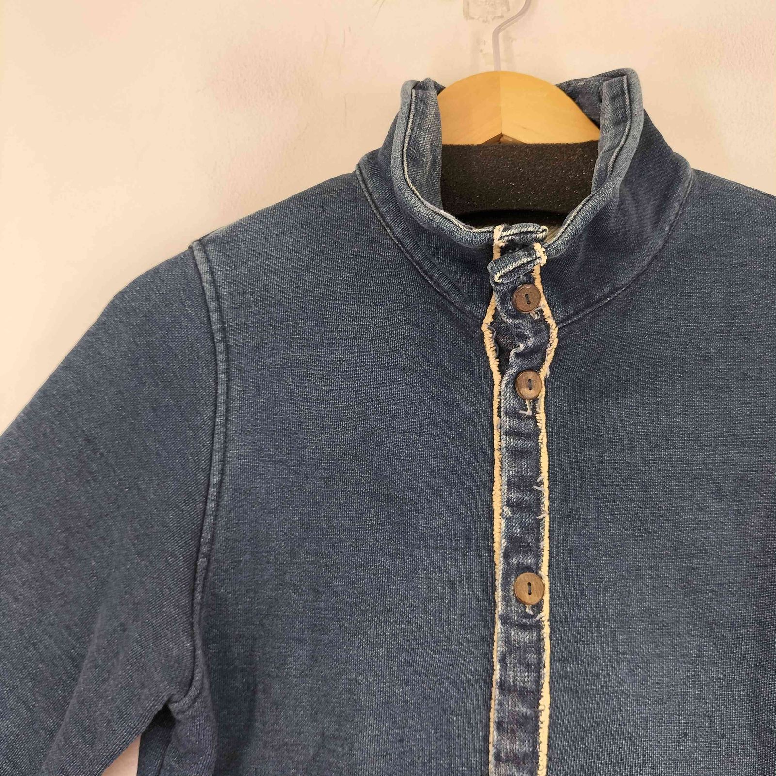 PALLAS PALACE(パラスパレス) ハイネック インディゴ スウェットジャケット レディース 表記無 【中古】【ブランド古着バズストア】 パラスパレス PALLAS PALACE ハイネック インディゴ スウェット