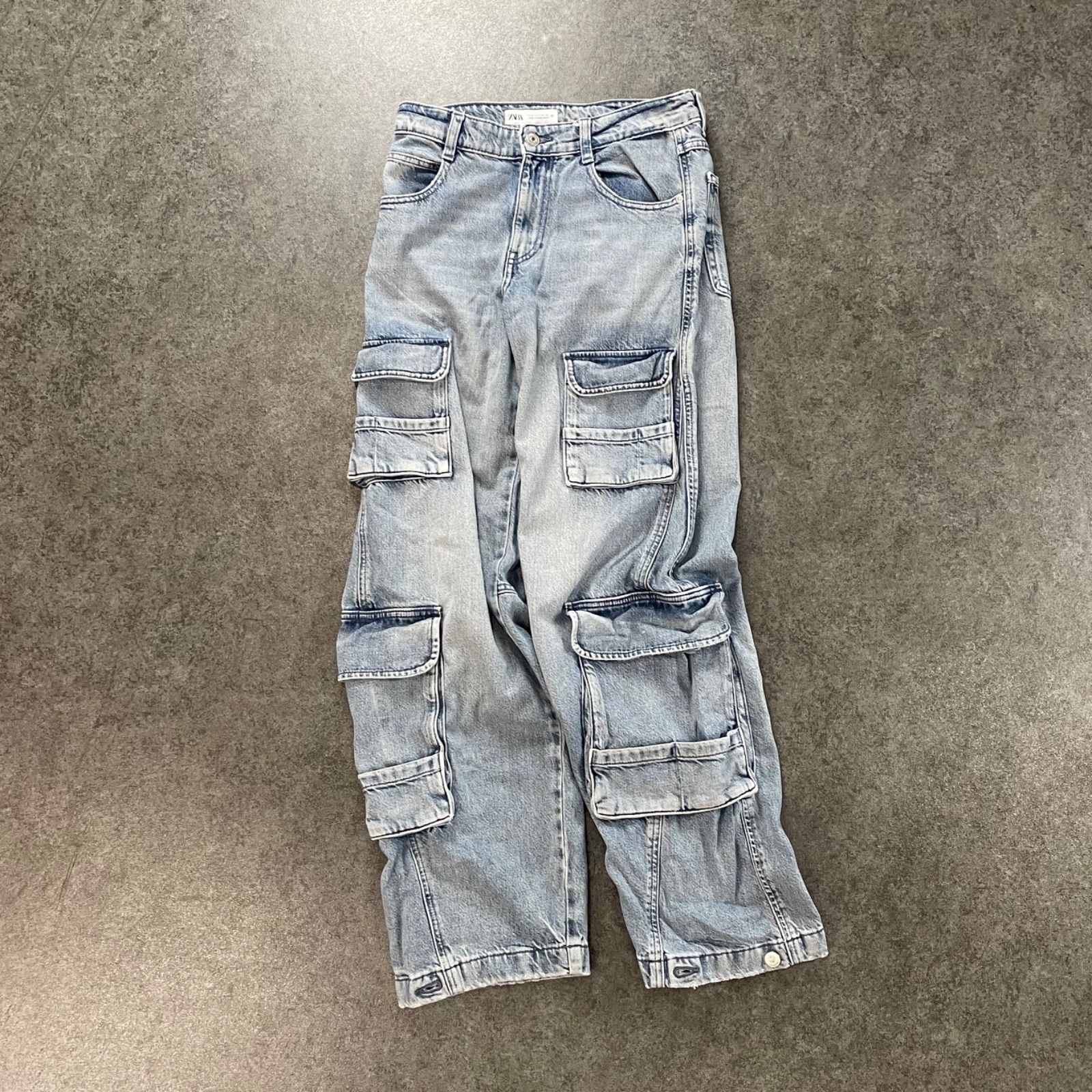 ZARA Denim Cargo Pants y2k ザラ デニム カーゴパンツ ユーティリティ 