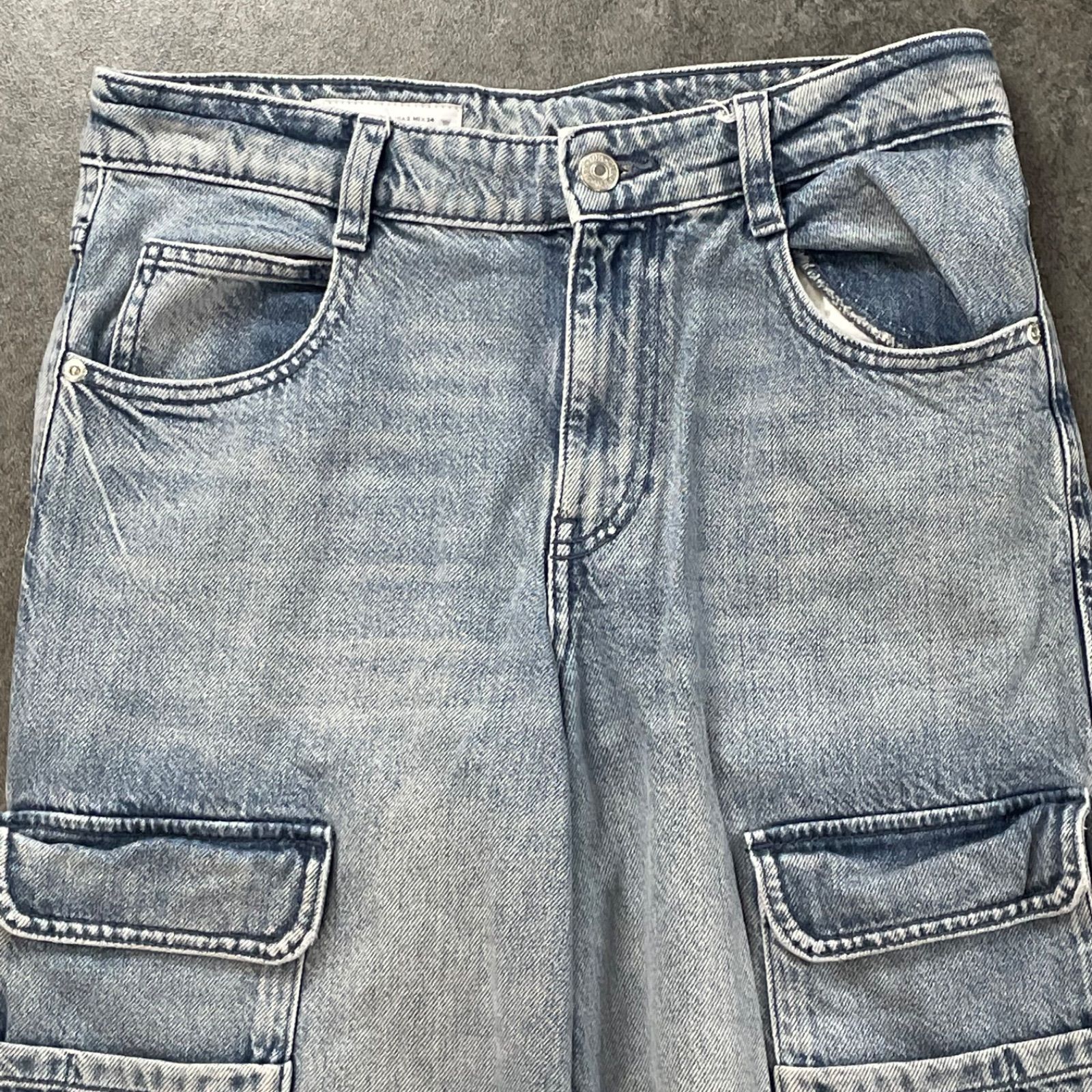 ZARA Denim Cargo Pants y2k ザラ デニム カーゴパンツ ユーティリティ