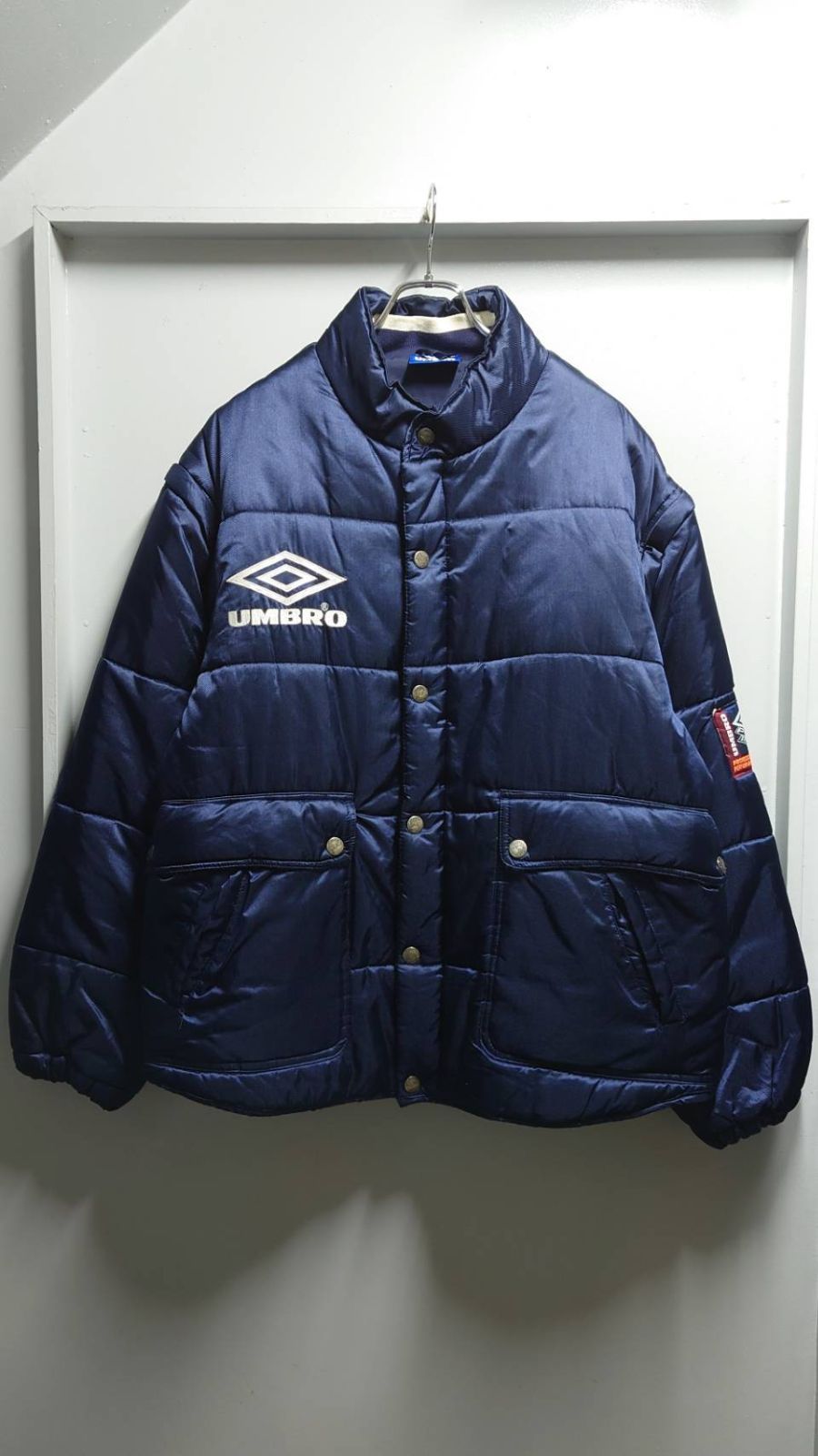90-00's UMBRO PRO TRAINING “2way” Padded Jacket L