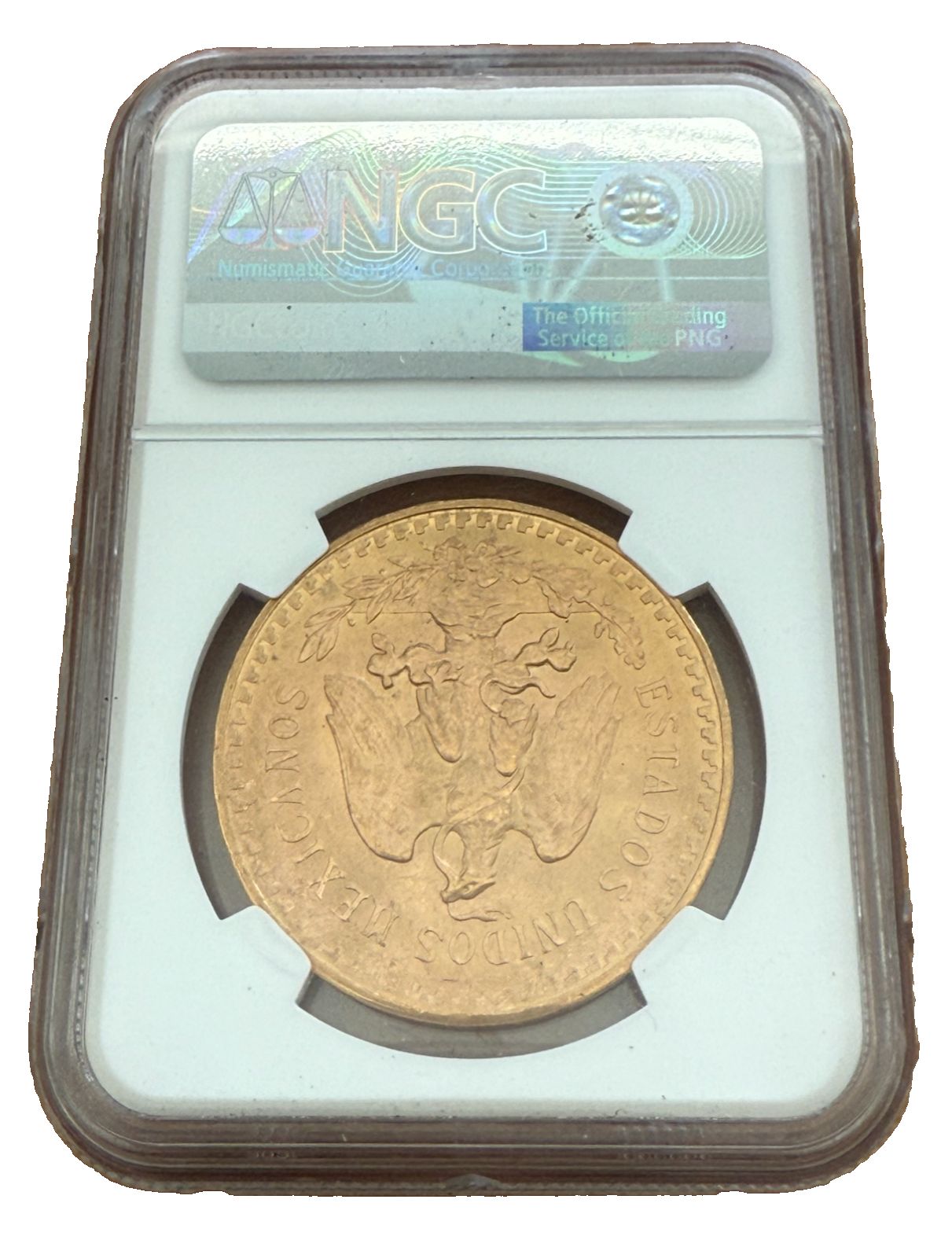 メキシコ 1947年 金貨 50ペソ NGC MS64 再鋳造 - メルカリ