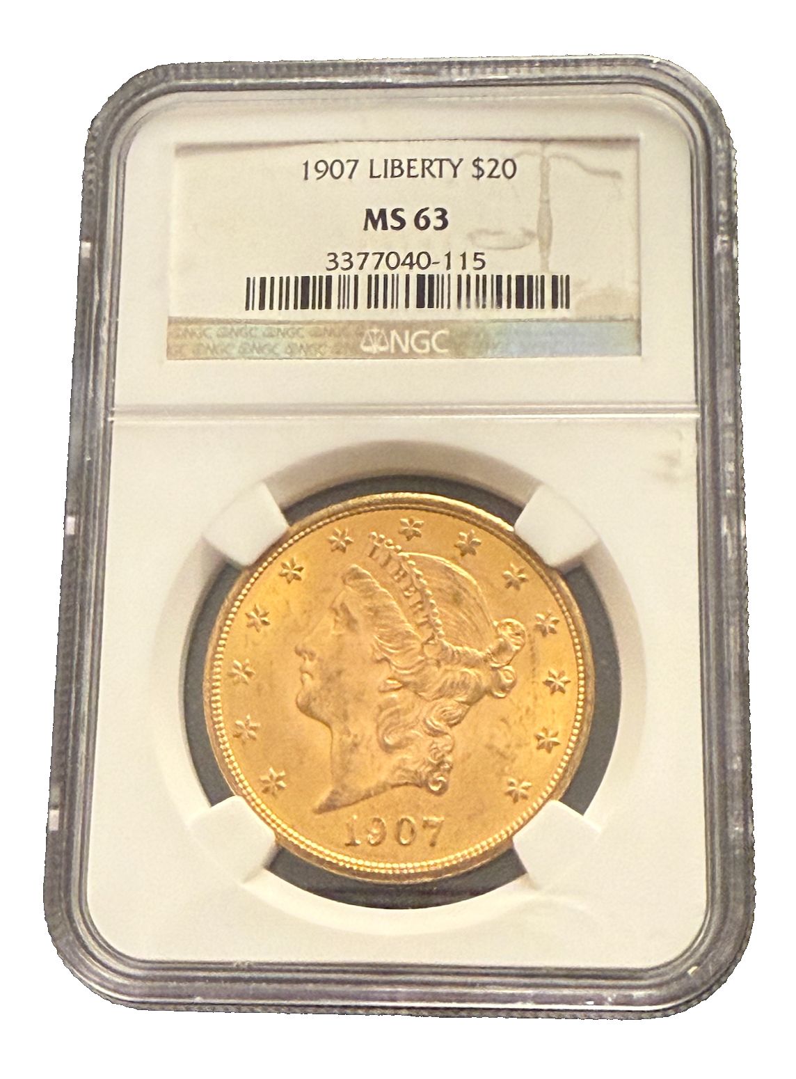 1907年 金貨 20ドル NGC MS63 ダブルイーグル リバティヘッド - メルカリ