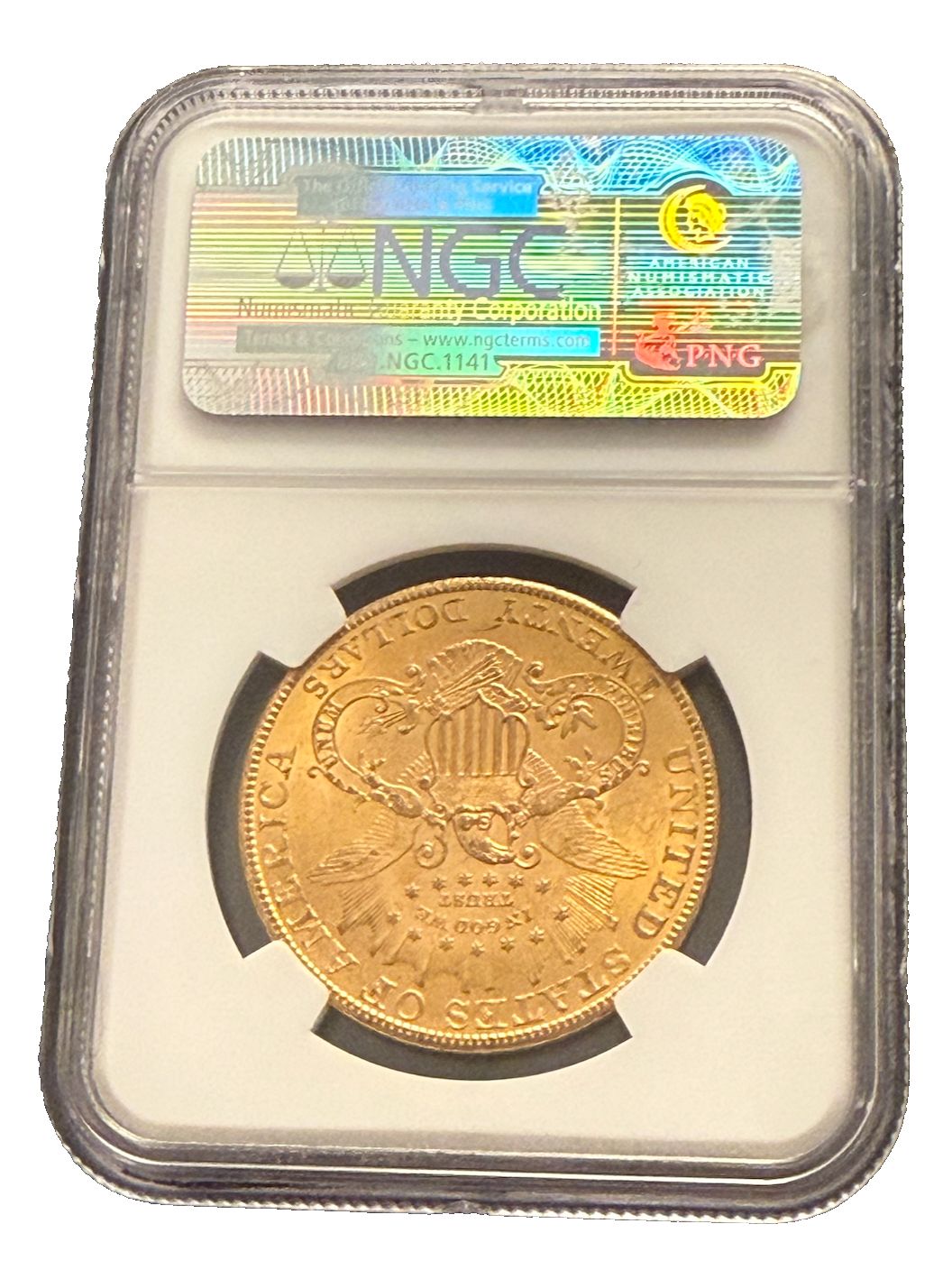 1907年 金貨 20ドル NGC MS63 ダブルイーグル リバティヘッド - メルカリ