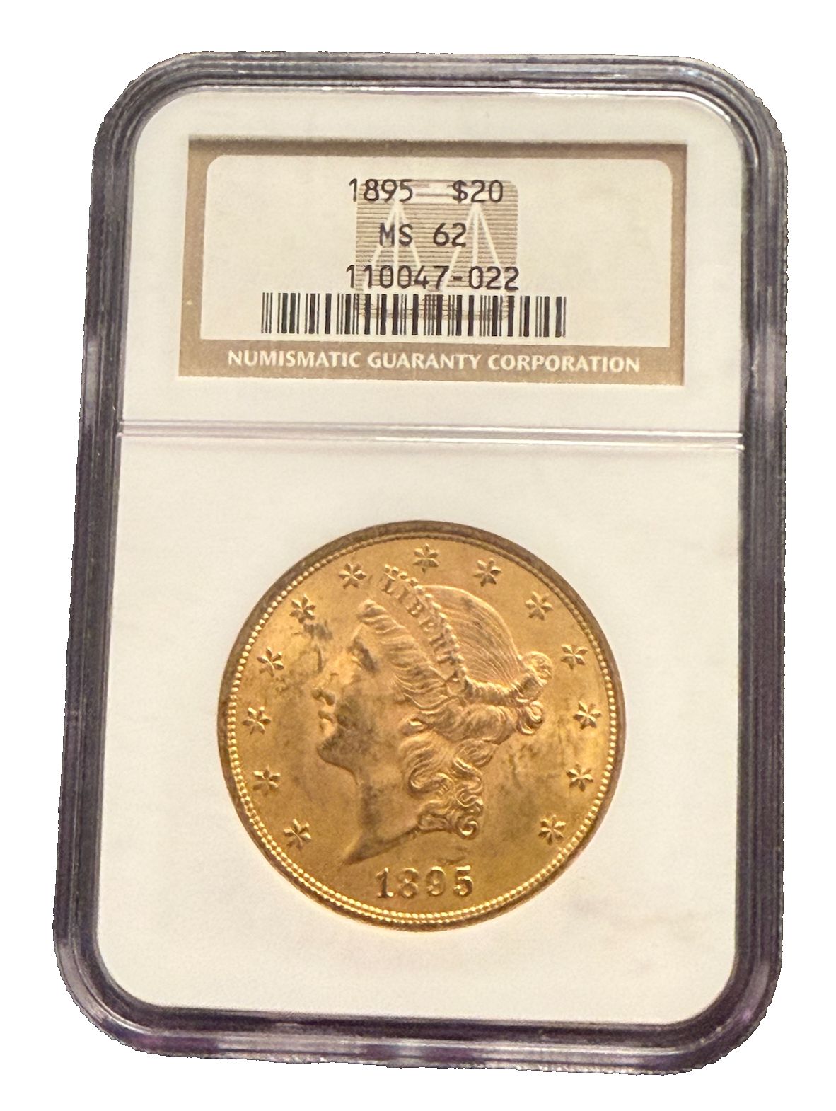 1895年 金貨 20ドル NGC MS62 ダブルイーグル リバティヘッド - メルカリ