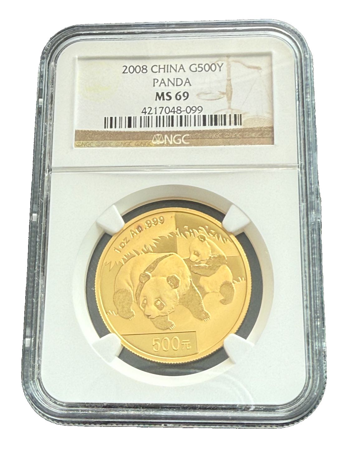 古い中国の硬貨 中国 2008年 金貨 1オンス 500元 NGC MS69 パンダ - メルカリ