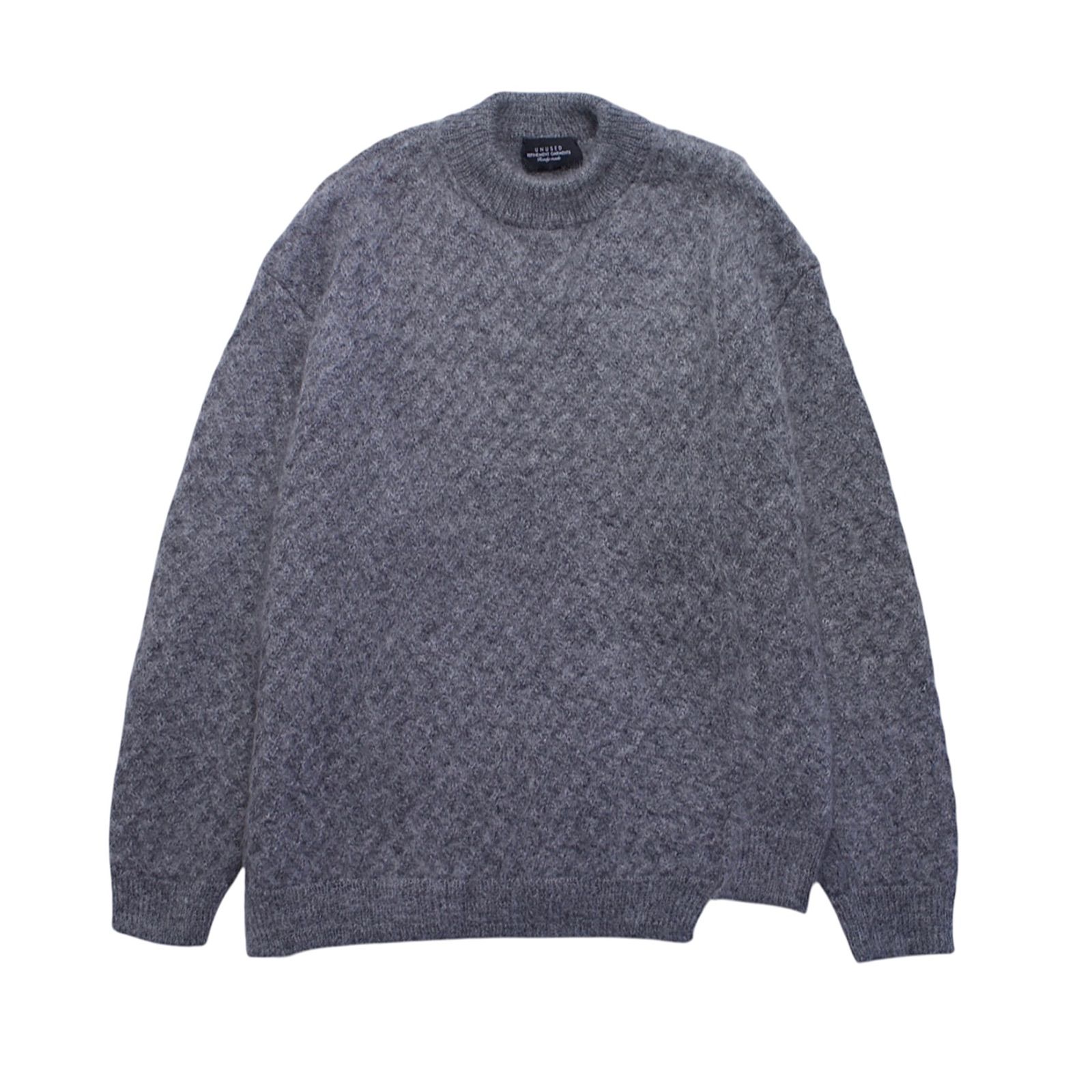 UNUSED アンユーズド US2270 7G Mohair Crewneck sweater モヘアニット