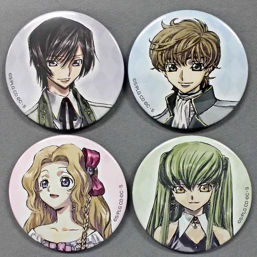 コードギアス　缶バッジ　C.C. オーケストラ 中古】バッジ・ピンズ(キャラクター) 全4種セット 「コードギアス 反逆