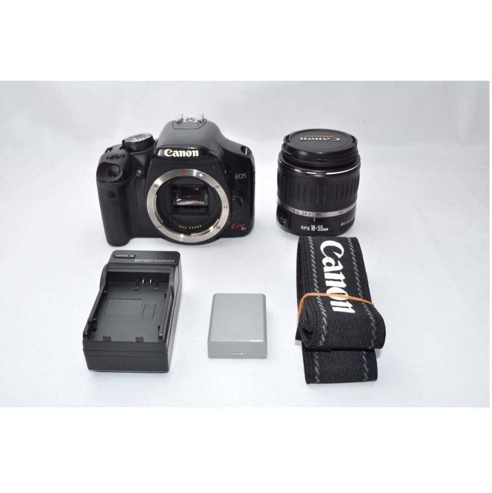 Canon kiss X2 一眼レフ デジカメ レンズ セット カメラ - メルカリ