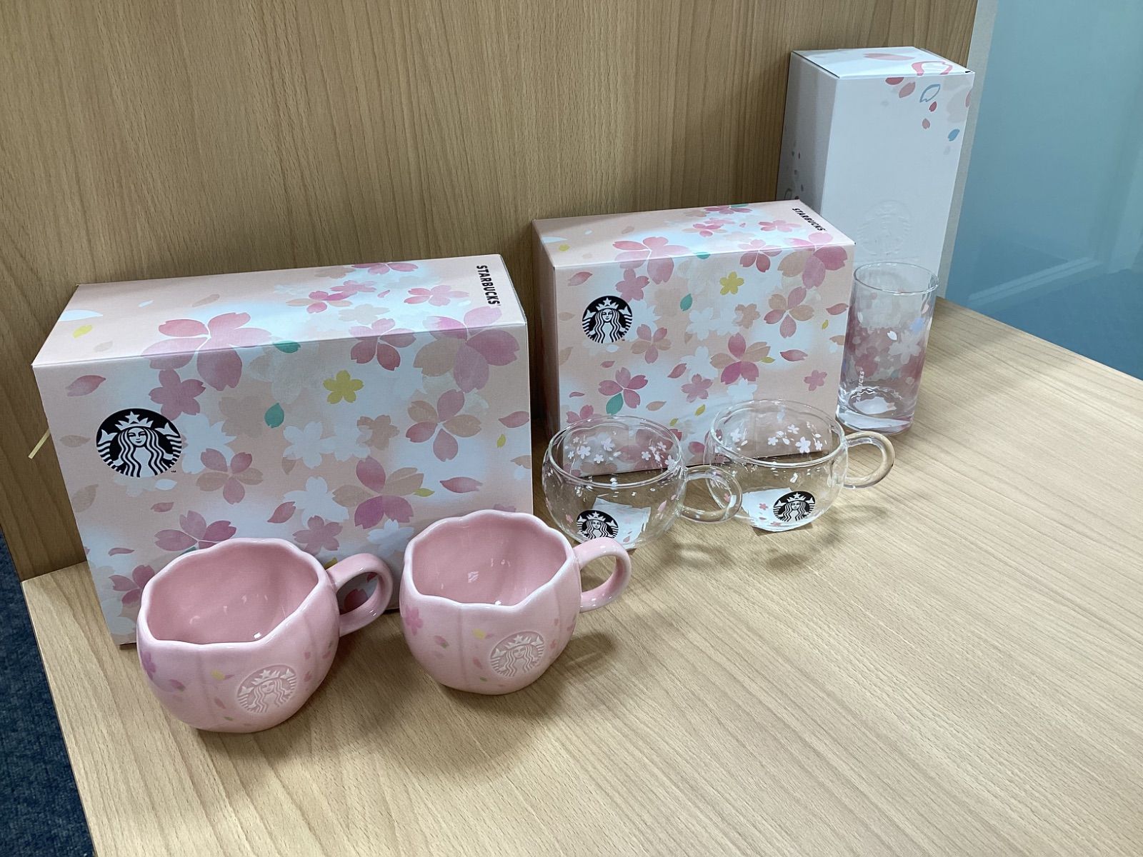GO 159 スターバックス 桜 2020 ペアマグカップ ペアマググラス 2016グラス セット