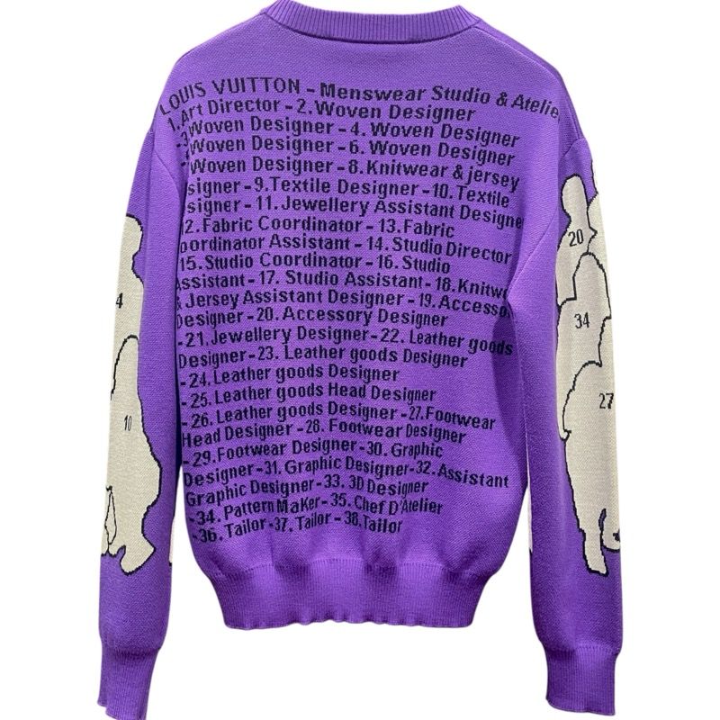 ルイ・ヴィトン LOUIS VUITTON スタジオジャガードニットセーター