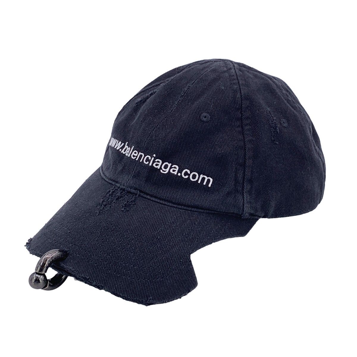 中古】 BALENCIAGA バレンシアガ フロント ピアス ベースボール