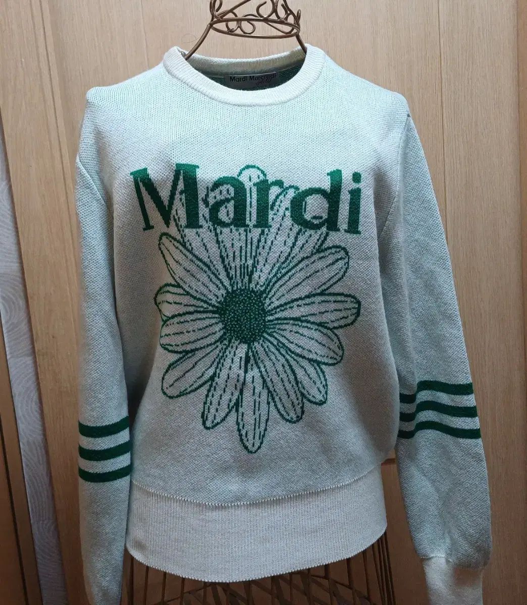 マルディメクルディ グリーン デイジー ニット セーター S size