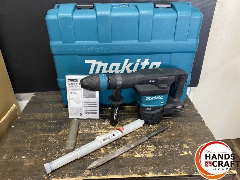【久留米】【引き取り限定】【中古品】makita マキタ HM001GZ 充電式ハンマ 電動ハンマ 40Vmax用 打撃数:0-2,650min-1 ※バッテリ別売 ○【中古品】makita マキタ HM001GZ 充電式ハンマ 電動ハンマ 40Vmax用