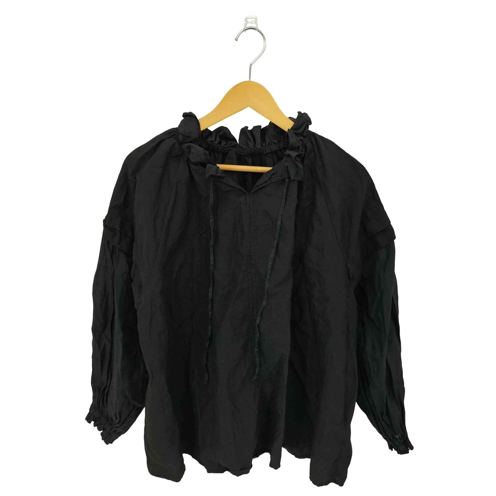 ネストローブ nest Robe リネンラミーフリル2wayブラウス レディース